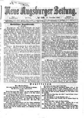 Neue Augsburger Zeitung Freitag 11. Dezember 1863