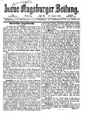 Neue Augsburger Zeitung Sonntag 17. Januar 1864