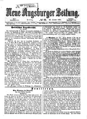 Neue Augsburger Zeitung Freitag 22. Januar 1864