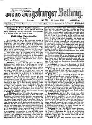 Neue Augsburger Zeitung Freitag 29. Januar 1864