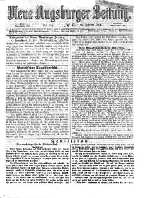 Neue Augsburger Zeitung Freitag 26. Februar 1864