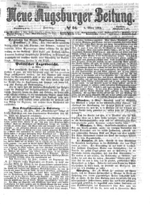 Neue Augsburger Zeitung Freitag 4. März 1864