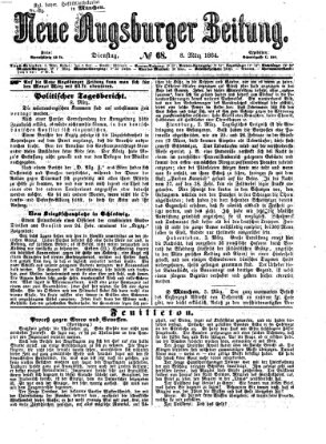Neue Augsburger Zeitung Dienstag 8. März 1864