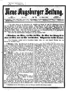 Neue Augsburger Zeitung Freitag 11. März 1864