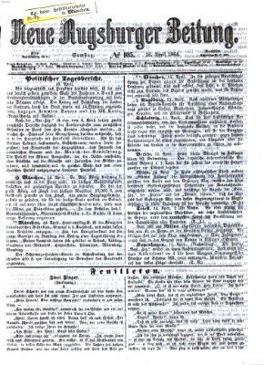 Neue Augsburger Zeitung Samstag 16. April 1864