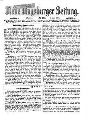 Neue Augsburger Zeitung Montag 6. Juni 1864