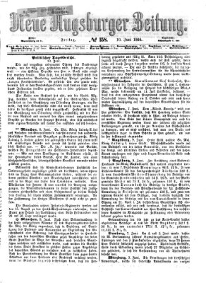 Neue Augsburger Zeitung Freitag 10. Juni 1864