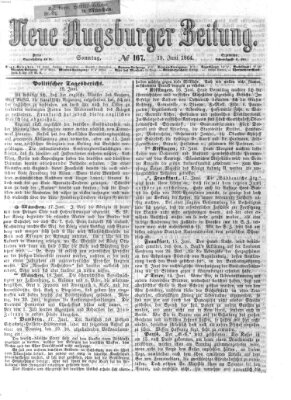 Neue Augsburger Zeitung Sonntag 19. Juni 1864