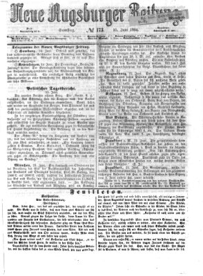 Neue Augsburger Zeitung Samstag 25. Juni 1864