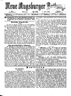 Neue Augsburger Zeitung Montag 4. Juli 1864