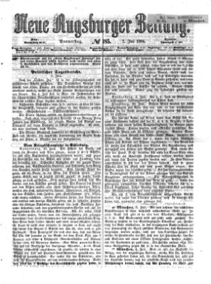 Neue Augsburger Zeitung Donnerstag 7. Juli 1864