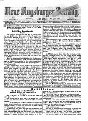 Neue Augsburger Zeitung Dienstag 26. Juli 1864