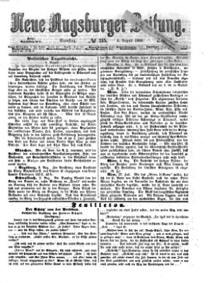 Neue Augsburger Zeitung Samstag 6. August 1864
