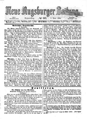 Neue Augsburger Zeitung Donnerstag 8. September 1864