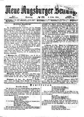 Neue Augsburger Zeitung Sonntag 2. Oktober 1864