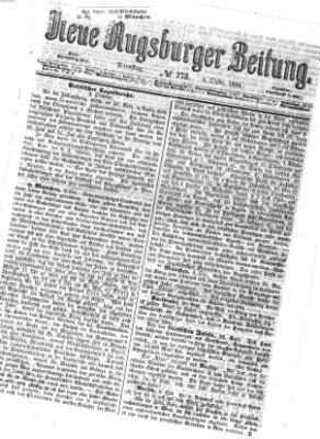 Neue Augsburger Zeitung Dienstag 4. Oktober 1864