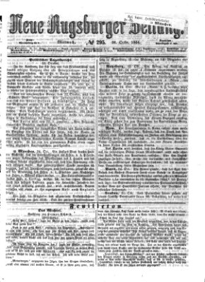 Neue Augsburger Zeitung Mittwoch 26. Oktober 1864