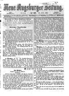 Neue Augsburger Zeitung Freitag 28. Oktober 1864