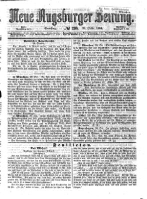 Neue Augsburger Zeitung Samstag 29. Oktober 1864