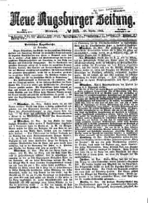 Neue Augsburger Zeitung Mittwoch 23. November 1864