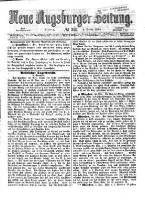 Neue Augsburger Zeitung Freitag 2. Dezember 1864