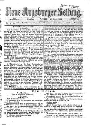 Neue Augsburger Zeitung Samstag 10. Dezember 1864