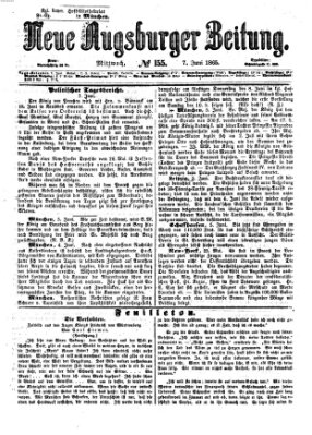 Neue Augsburger Zeitung Mittwoch 7. Juni 1865
