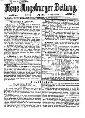 Neue Augsburger Zeitung Freitag 4. August 1865