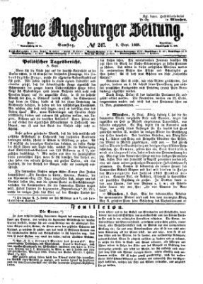 Neue Augsburger Zeitung Samstag 9. September 1865