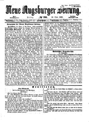 Neue Augsburger Zeitung Freitag 22. September 1865