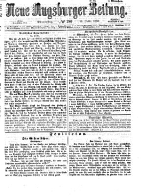 Neue Augsburger Zeitung Donnerstag 12. Oktober 1865
