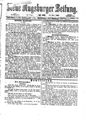 Neue Augsburger Zeitung Freitag 10. November 1865