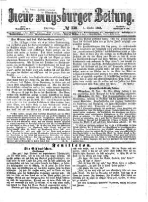 Neue Augsburger Zeitung Freitag 1. Dezember 1865
