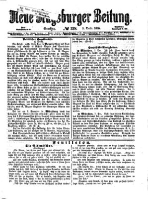 Neue Augsburger Zeitung Samstag 9. Dezember 1865