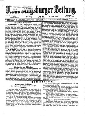 Neue Augsburger Zeitung Montag 15. Januar 1866