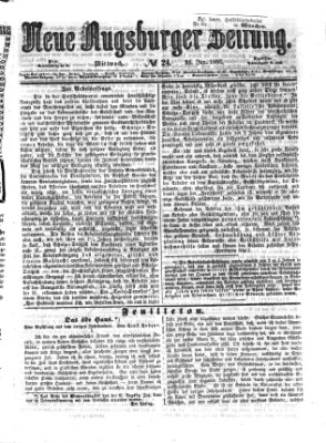 Neue Augsburger Zeitung Mittwoch 24. Januar 1866