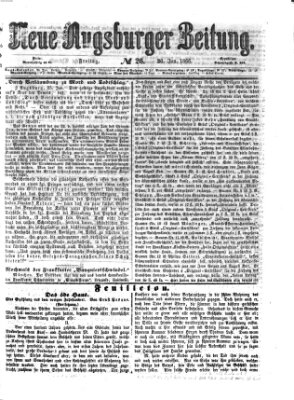 Neue Augsburger Zeitung Freitag 26. Januar 1866