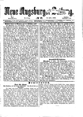 Neue Augsburger Zeitung Freitag 9. Februar 1866