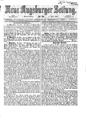 Neue Augsburger Zeitung Donnerstag 1. März 1866