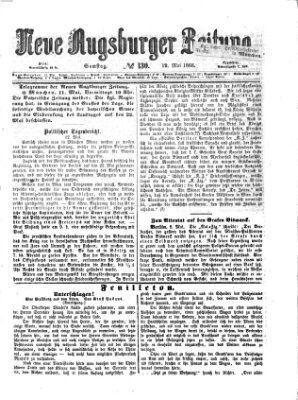Neue Augsburger Zeitung Samstag 12. Mai 1866