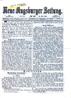 Neue Augsburger Zeitung Freitag 25. Mai 1866
