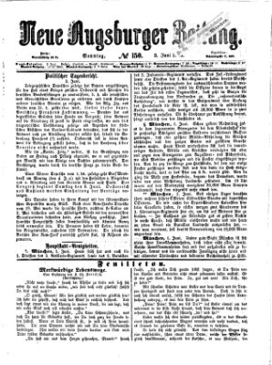 Neue Augsburger Zeitung Sonntag 3. Juni 1866