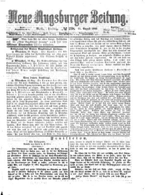 Neue Augsburger Zeitung Freitag 31. August 1866