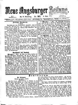 Neue Augsburger Zeitung Sonntag 9. September 1866