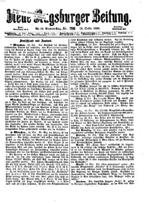 Neue Augsburger Zeitung Donnerstag 18. Oktober 1866