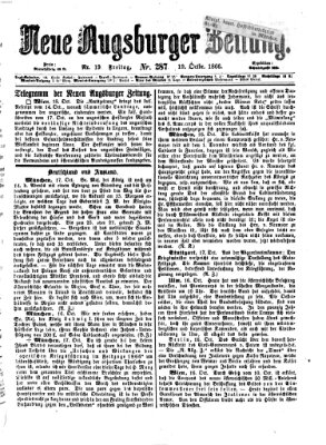Neue Augsburger Zeitung Freitag 19. Oktober 1866
