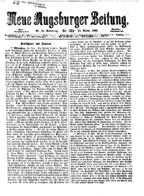 Neue Augsburger Zeitung Sonntag 25. November 1866