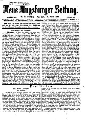 Neue Augsburger Zeitung Dienstag 27. November 1866
