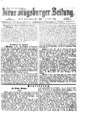 Neue Augsburger Zeitung Donnerstag 6. Dezember 1866