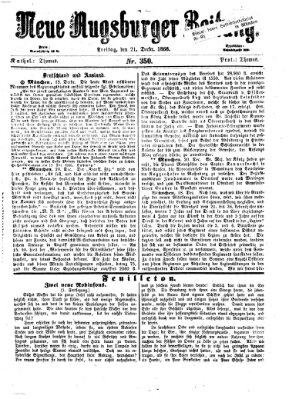 Neue Augsburger Zeitung Freitag 21. Dezember 1866